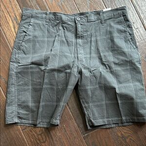 Wrangler Gray Flat Front Casual Shorts